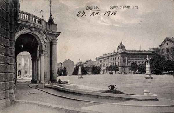 Sveučilišni trg 1910. godine